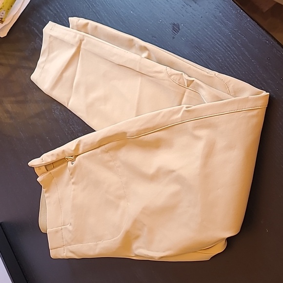 RALPH LAUREN tan slim leg stretch athletic pant - Picture 3 of 10